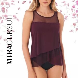 Women's Miraclesuit tankini topside 10, nwt